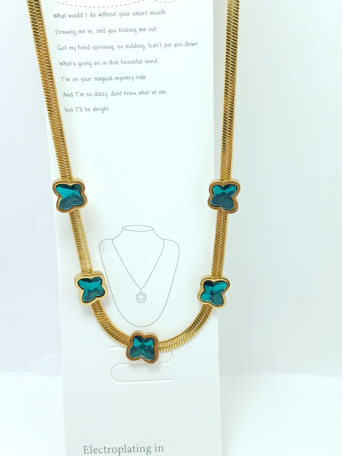 Green Butterfly Necklace