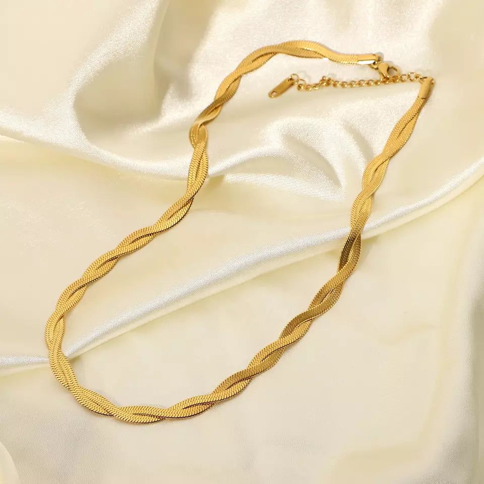 Twisted Gold Necklace