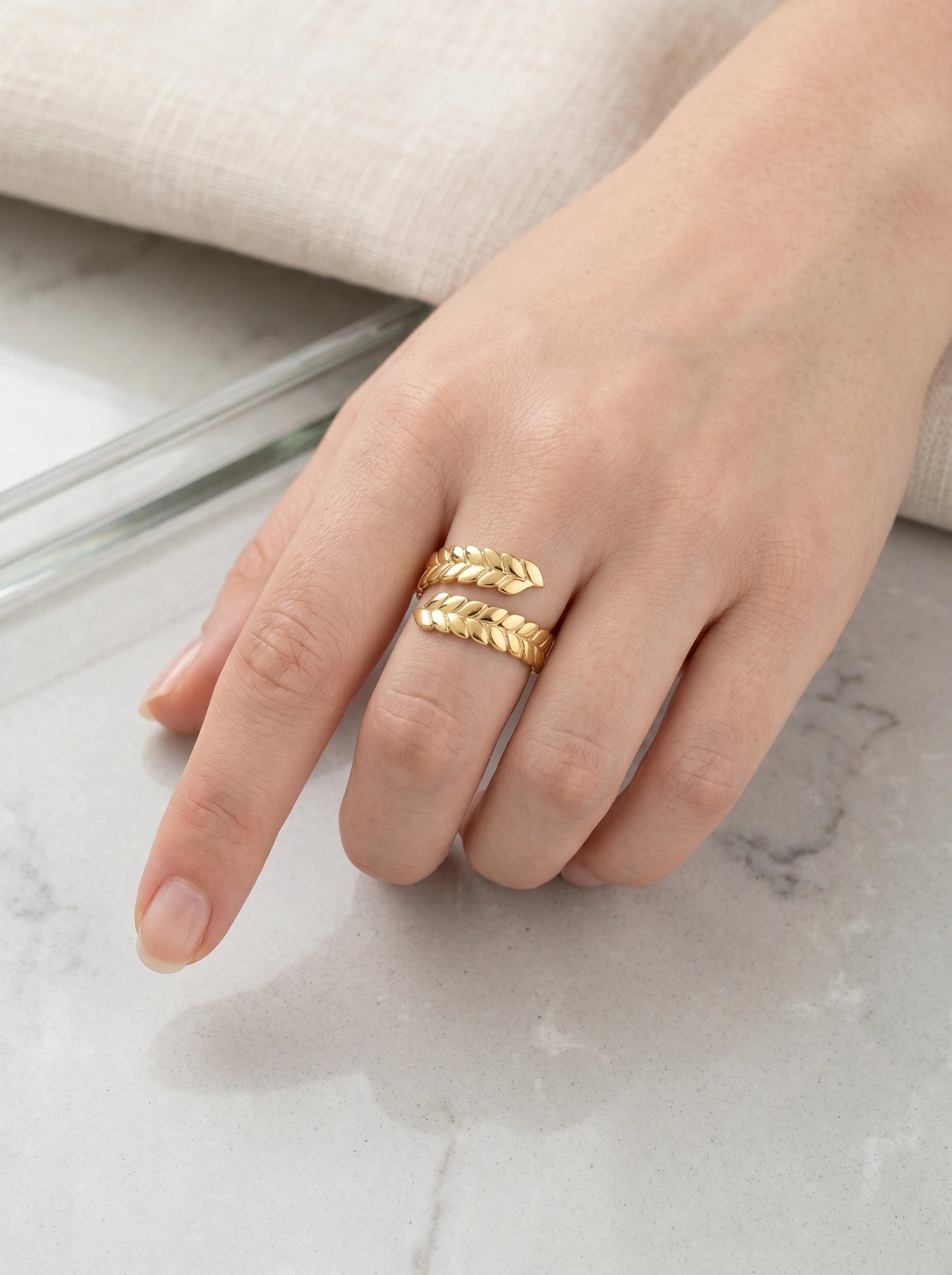 Anya Textured Ring