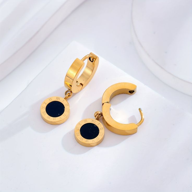Gilded Roman Charm Earrings