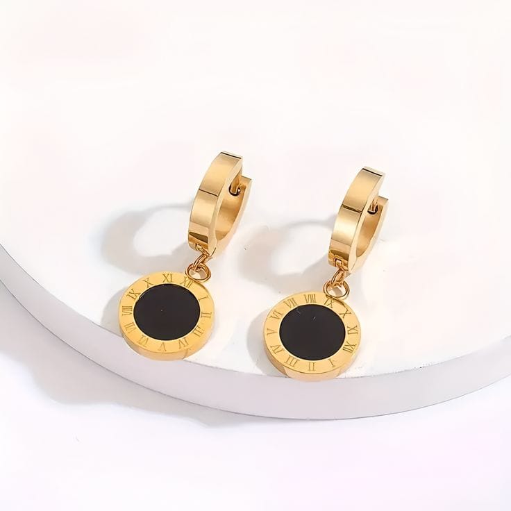 Gilded Roman Charm Earrings