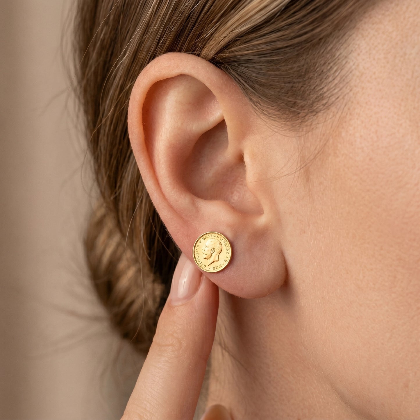 Golden Butterfly Earrings