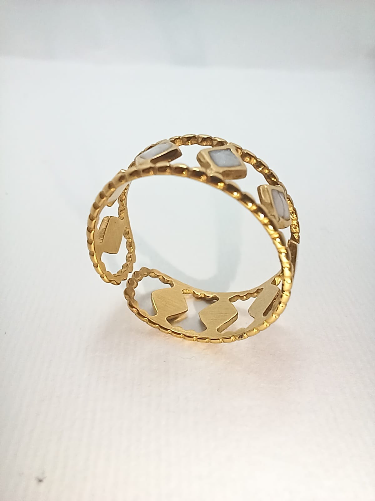 Rhombus Stoned Ring