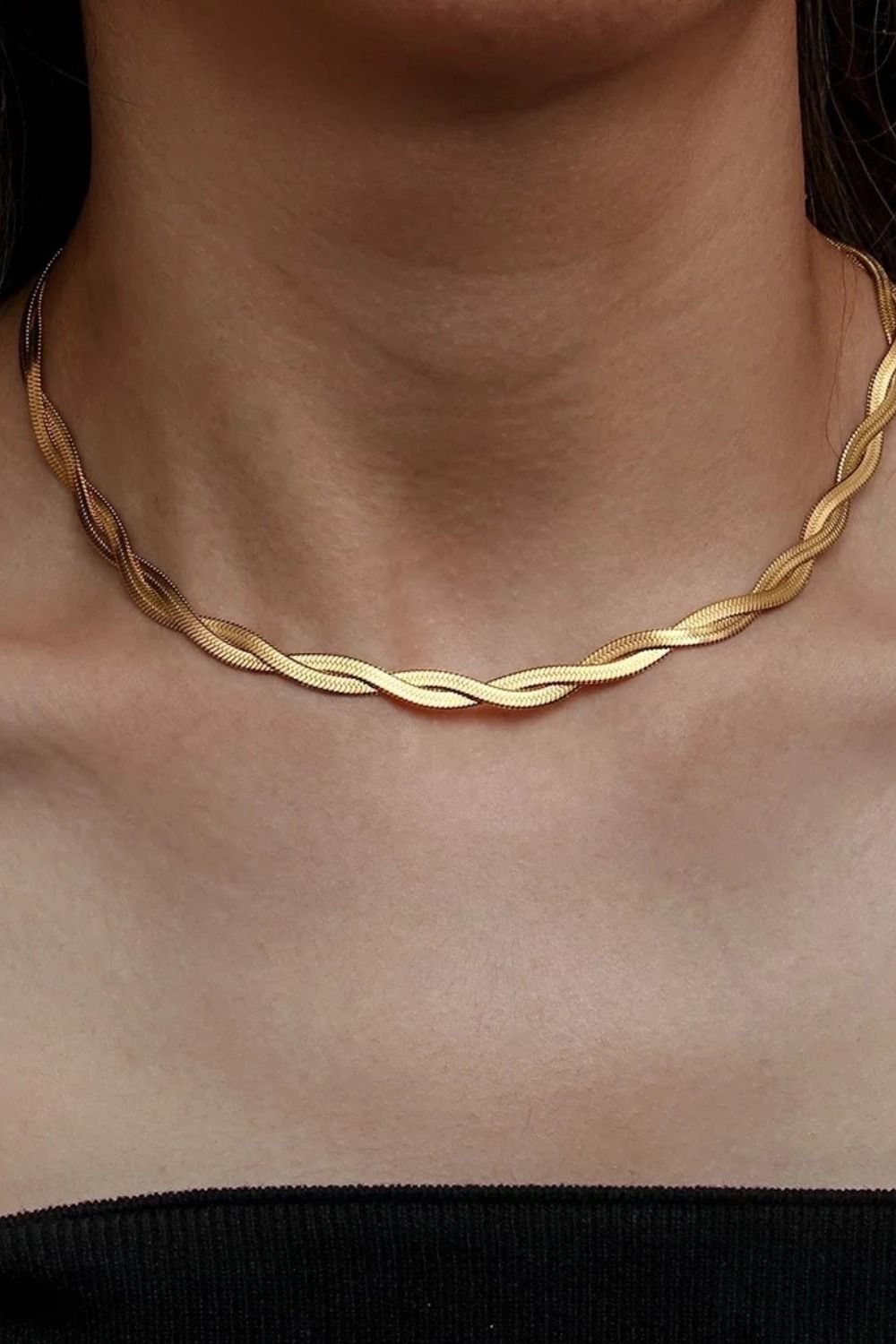 Twisted Gold Necklace