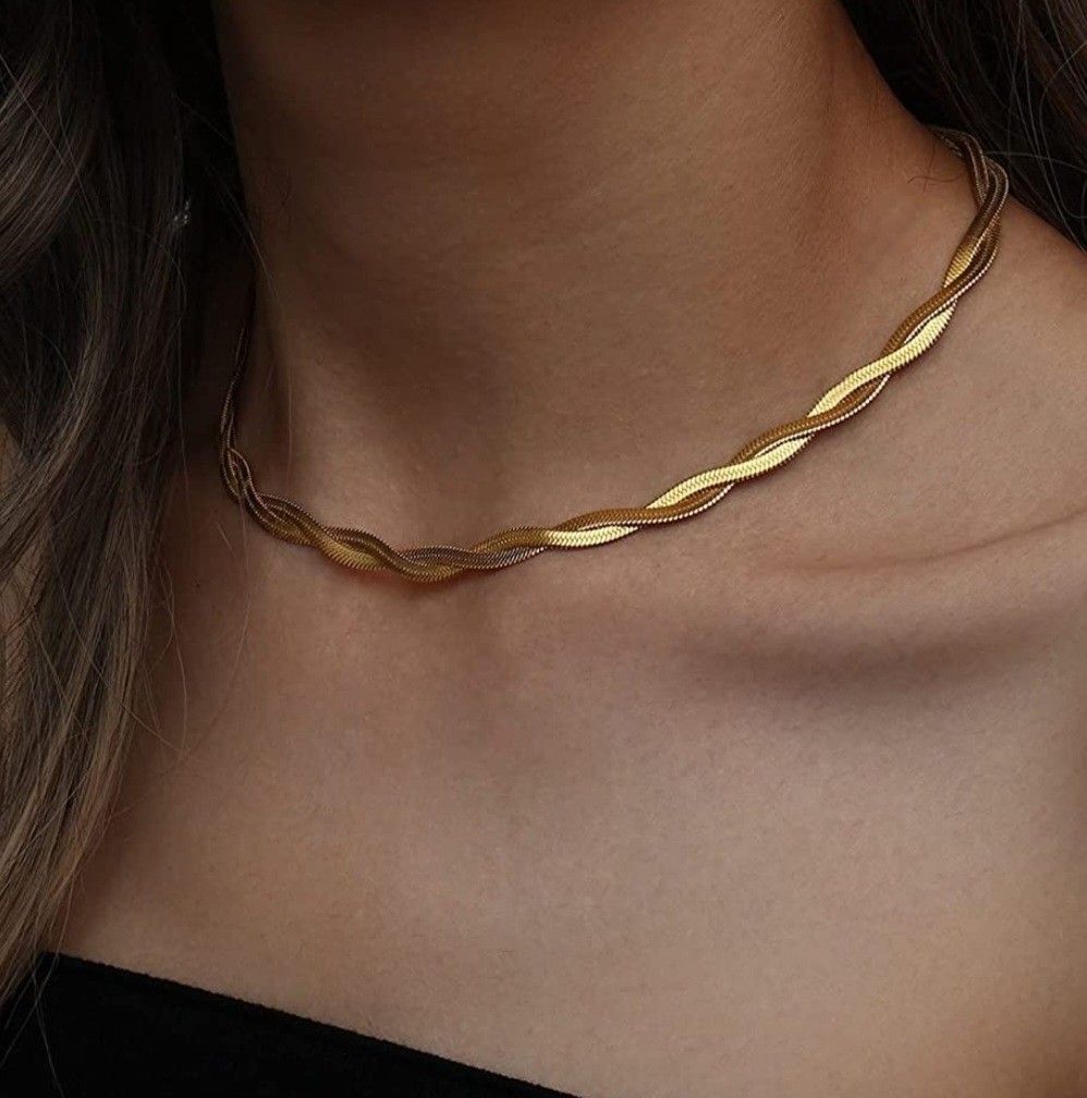 Twisted Gold Necklace