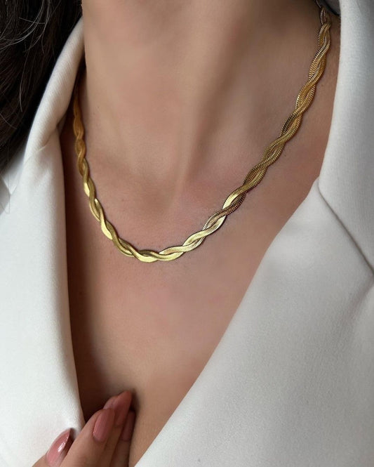 Twisted Gold Necklace