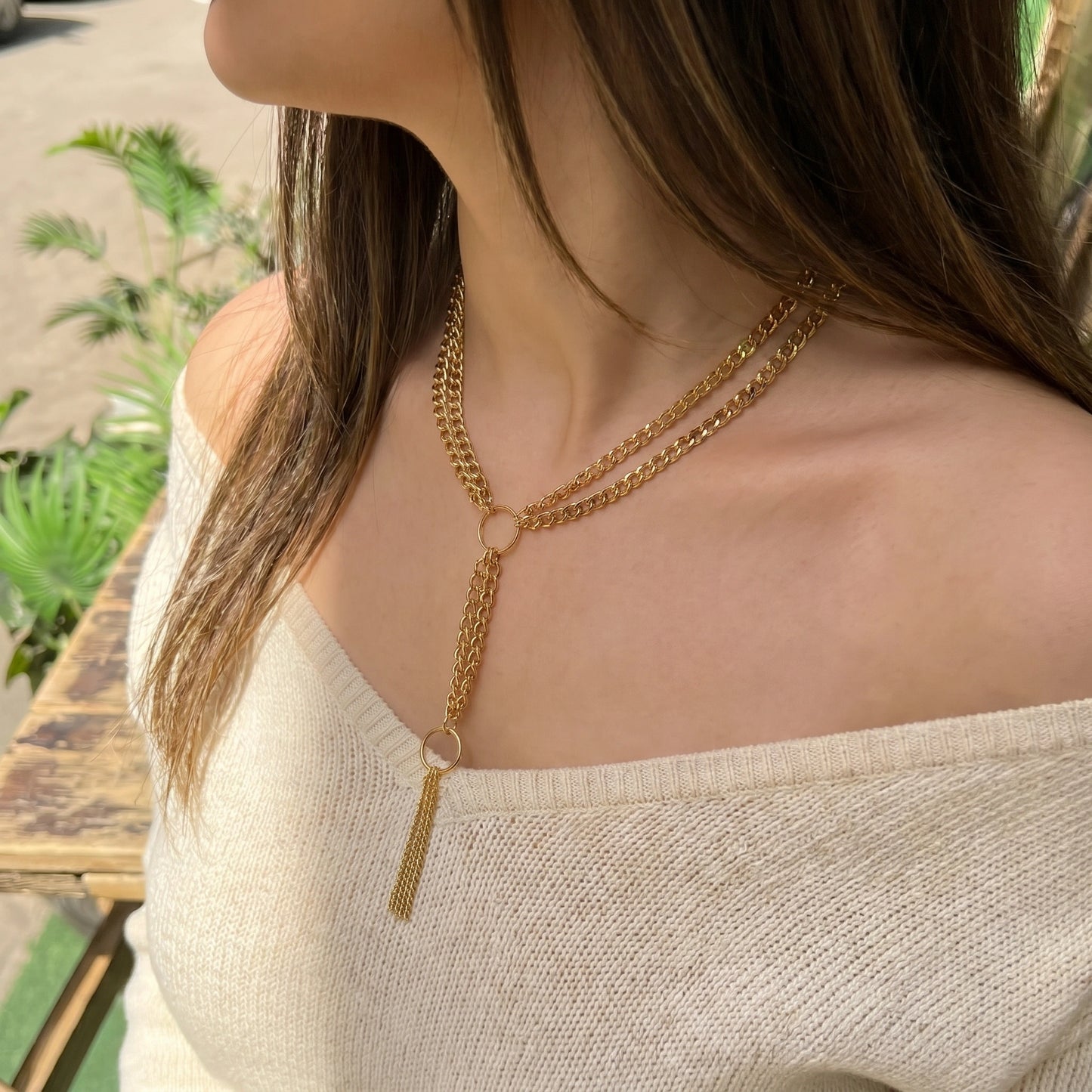Amara Layered Y-Necklace
