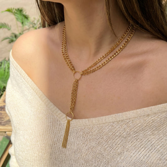 Amara Layered Y-Necklace
