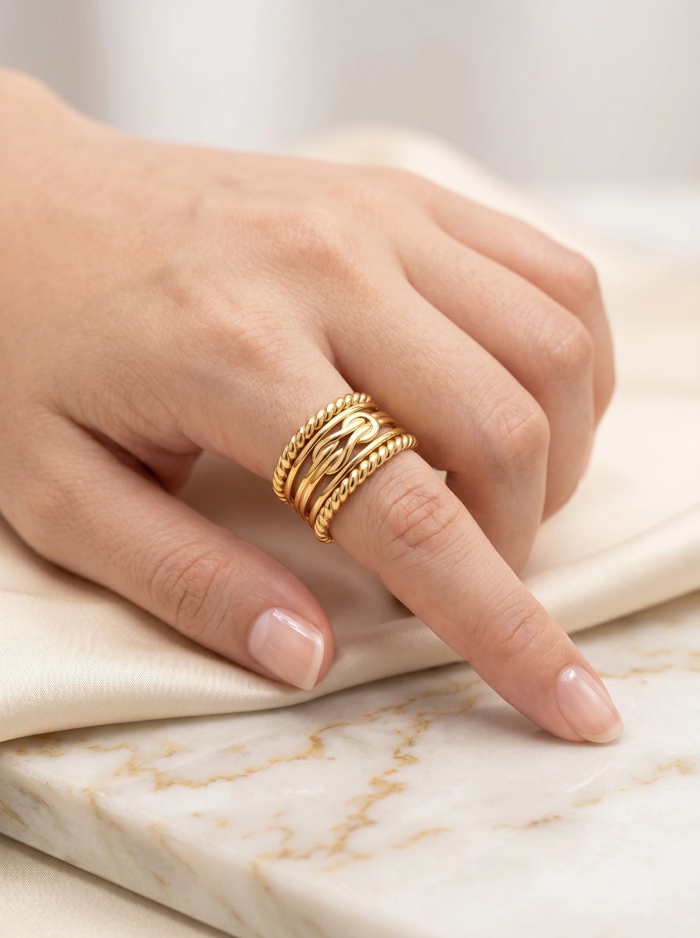 Anya Textured Ring