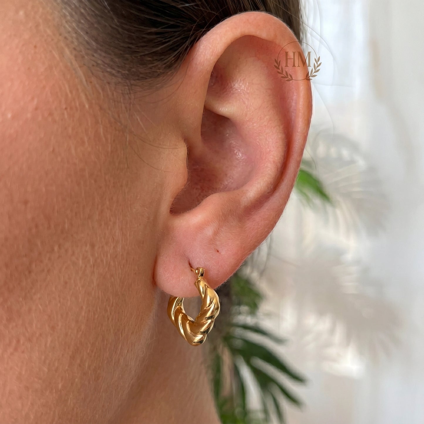 Golden Butterfly Earrings