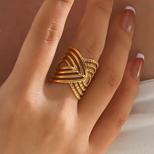 Chevron Ridge Ring