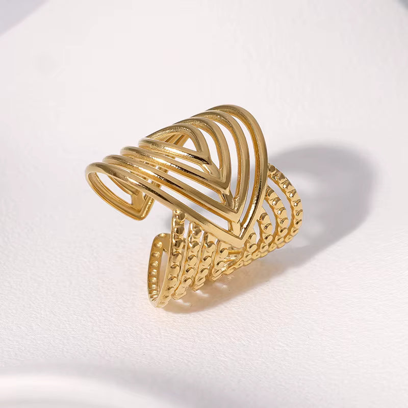 Chevron Ridge Ring
