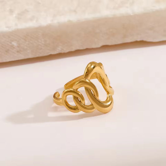 Chunky Interlocking Chain Ring