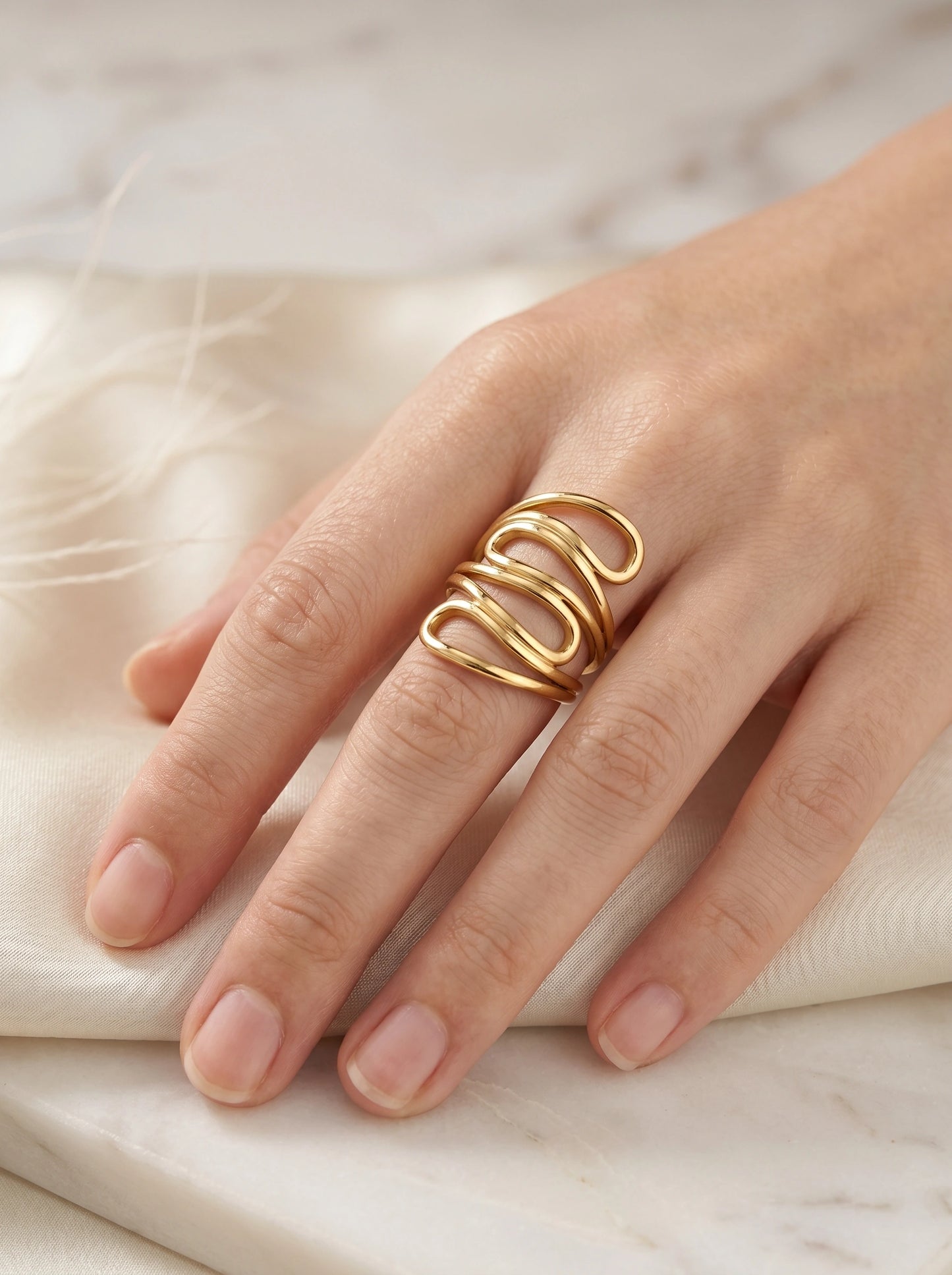 Anya Textured Ring