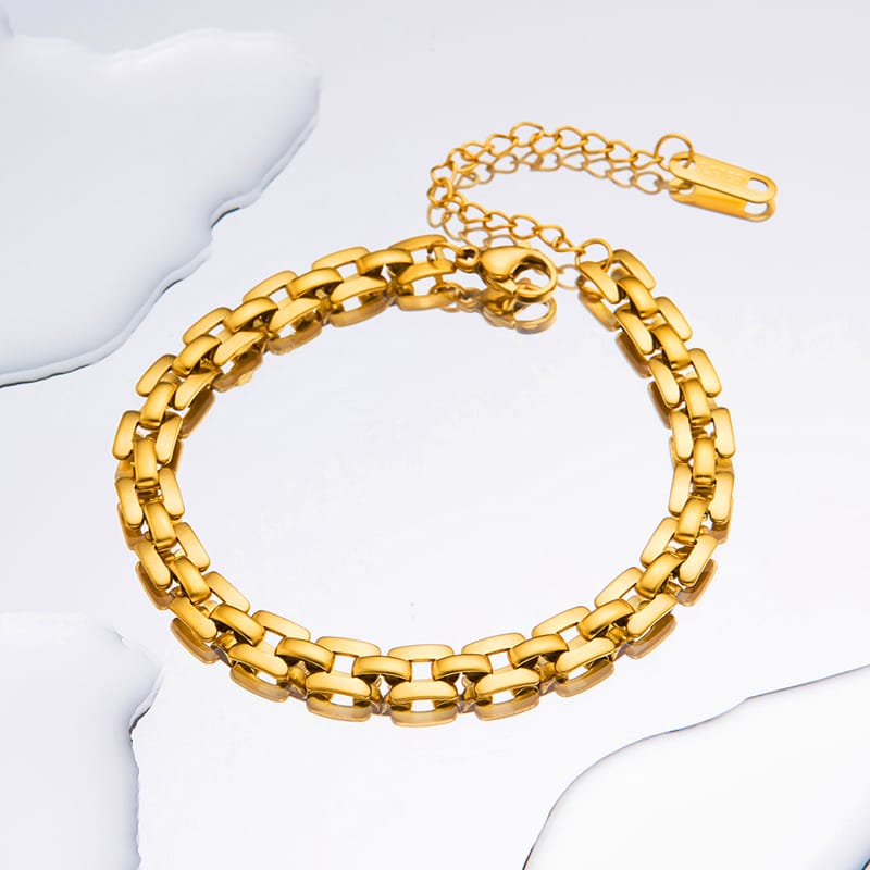 Modern Interlink Chain Bracelet