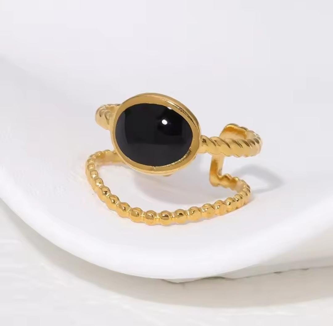 Multi-Row Wavy Cuff Ring