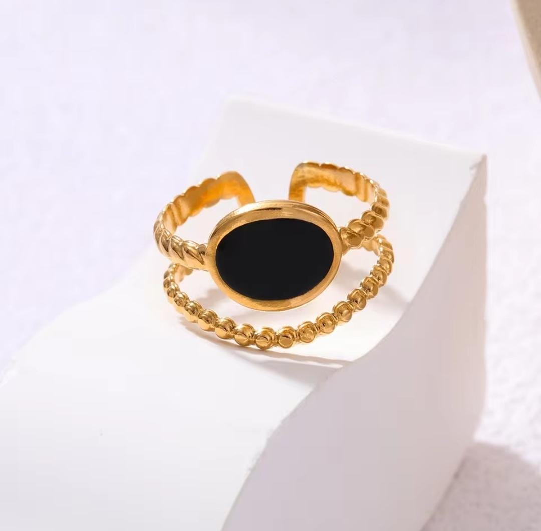 Multi-Row Wavy Cuff Ring