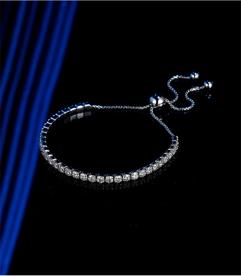 Pave Crystal Bolo Bracelet
