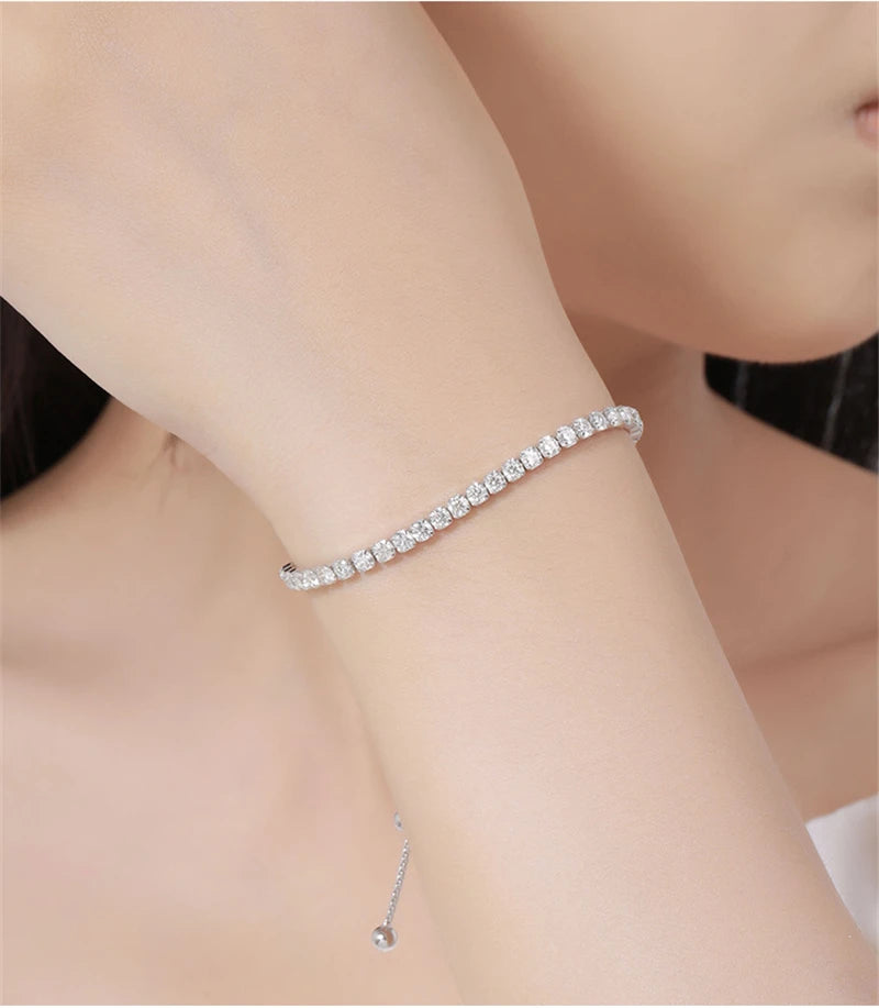 Pave Crystal Bolo Bracelet