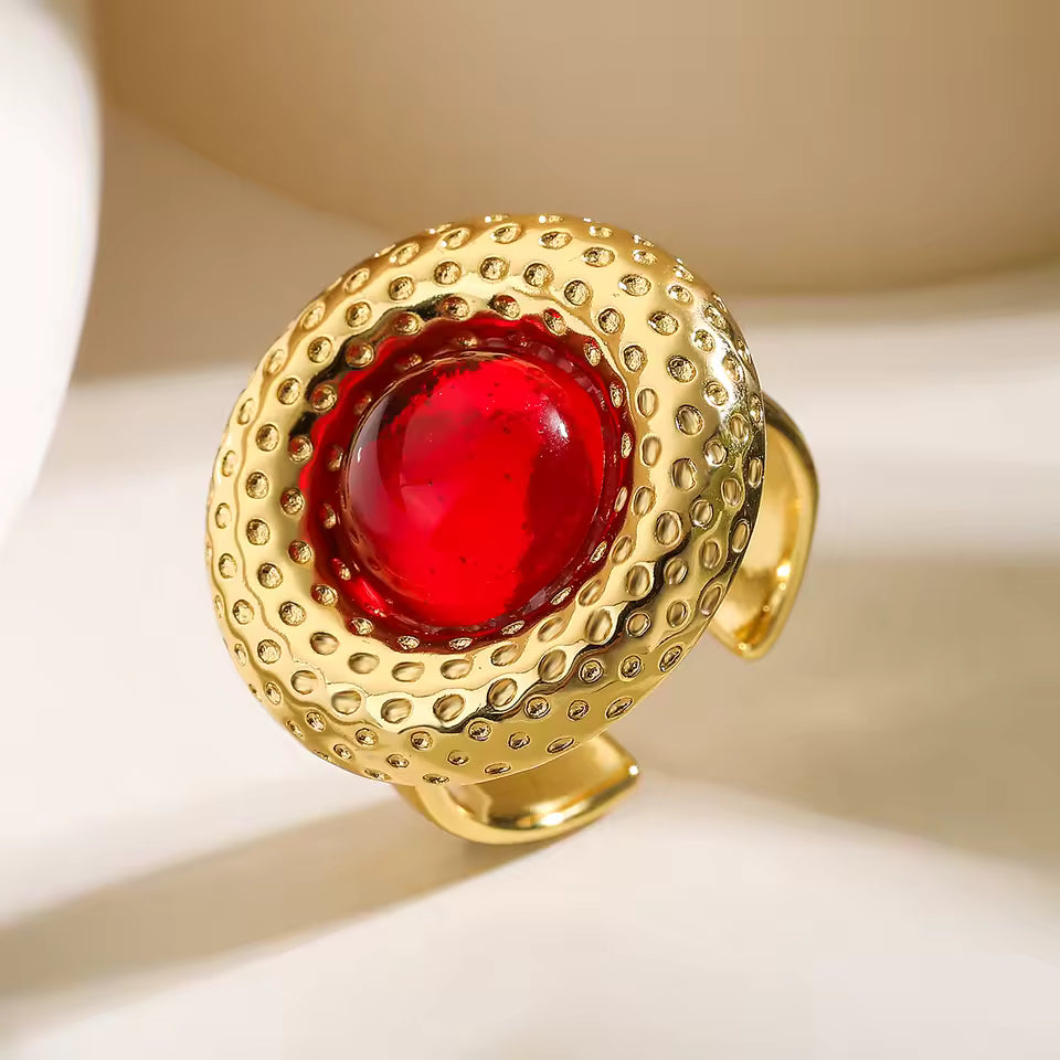 Island Red Stone Ring