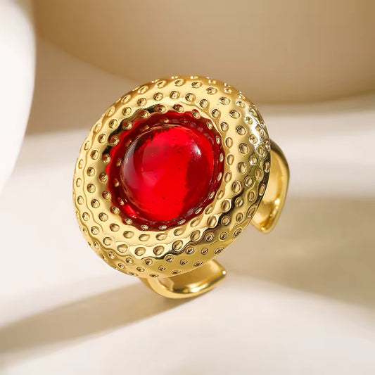 Island Red Stone Ring