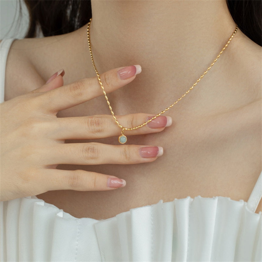 Simple Opal Necklace