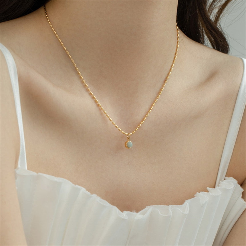 Simple Opal Necklace