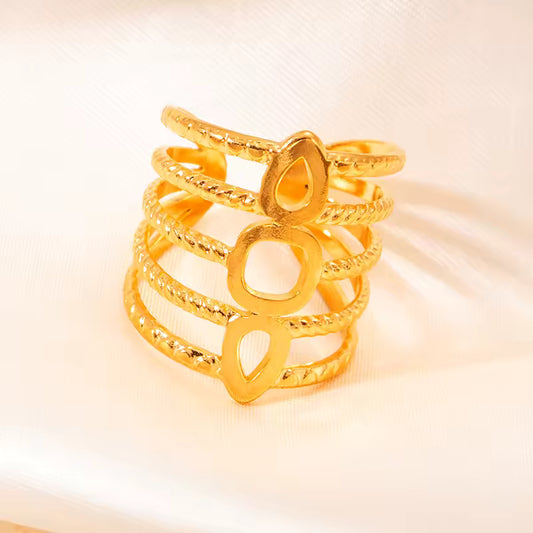 Stacked Gold Statement Ring