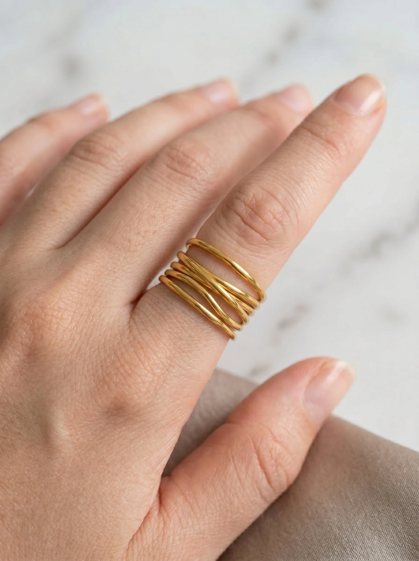 Anya Textured Ring