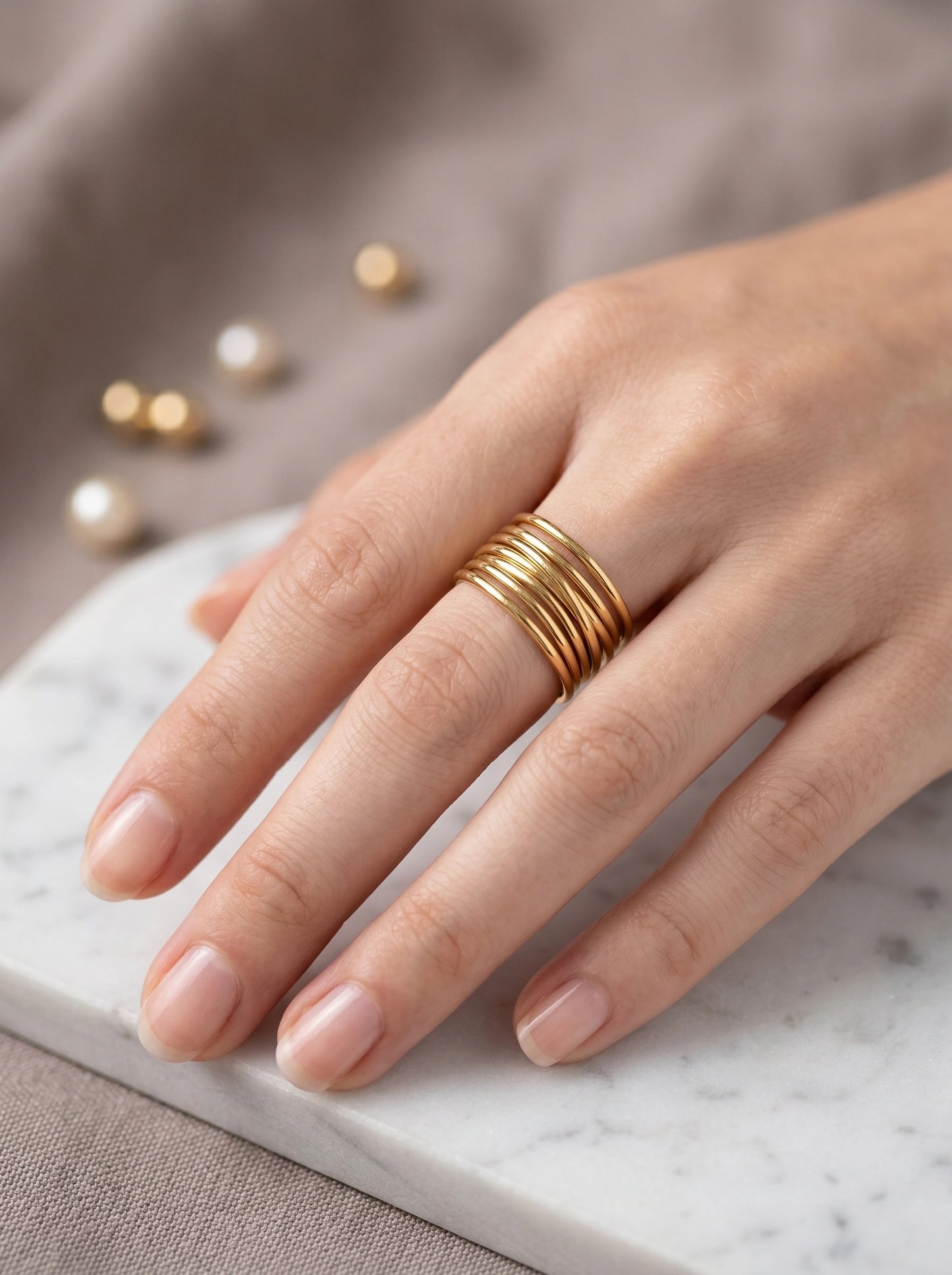 Anya Textured Ring