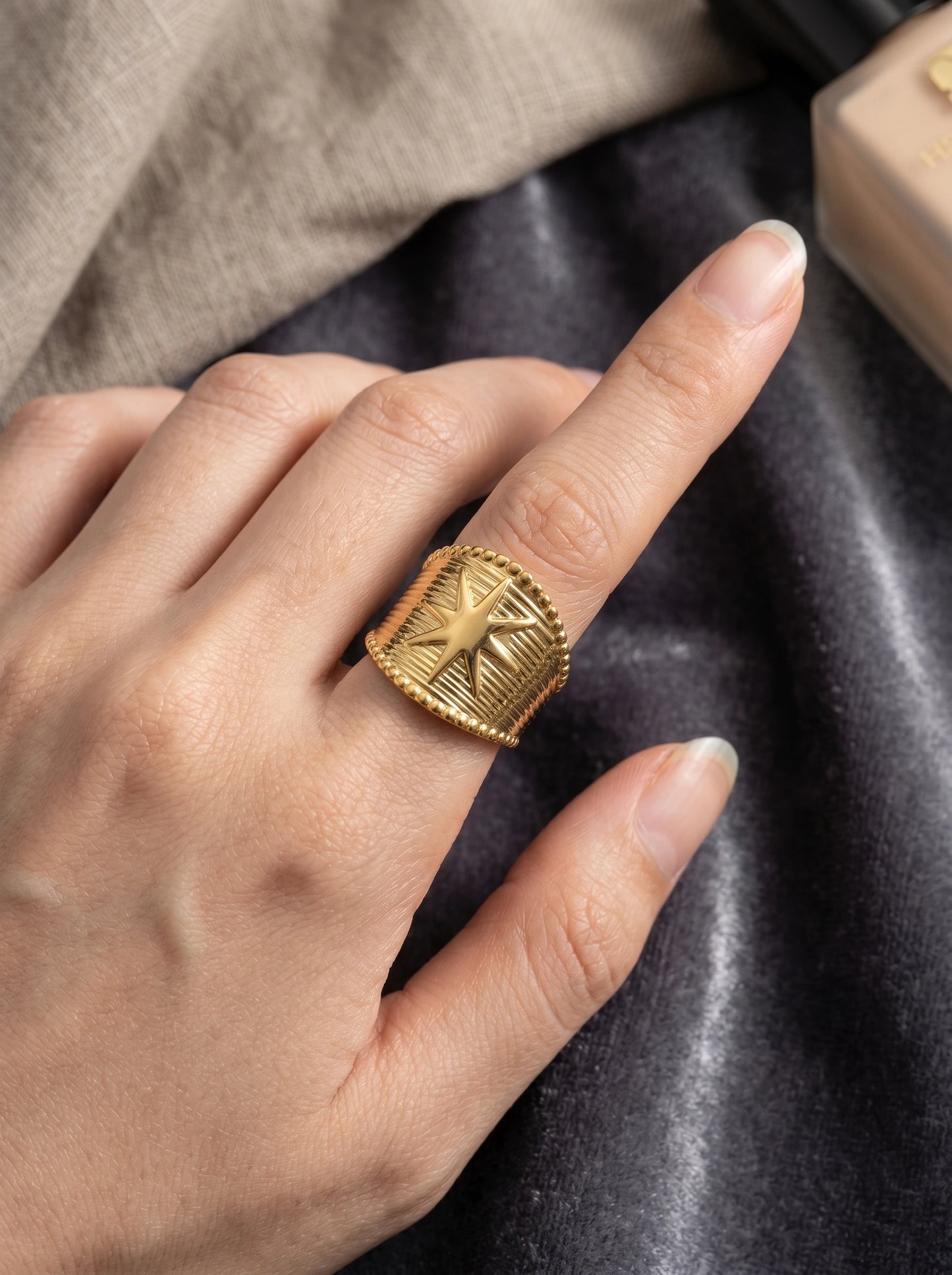 Anya Textured Ring
