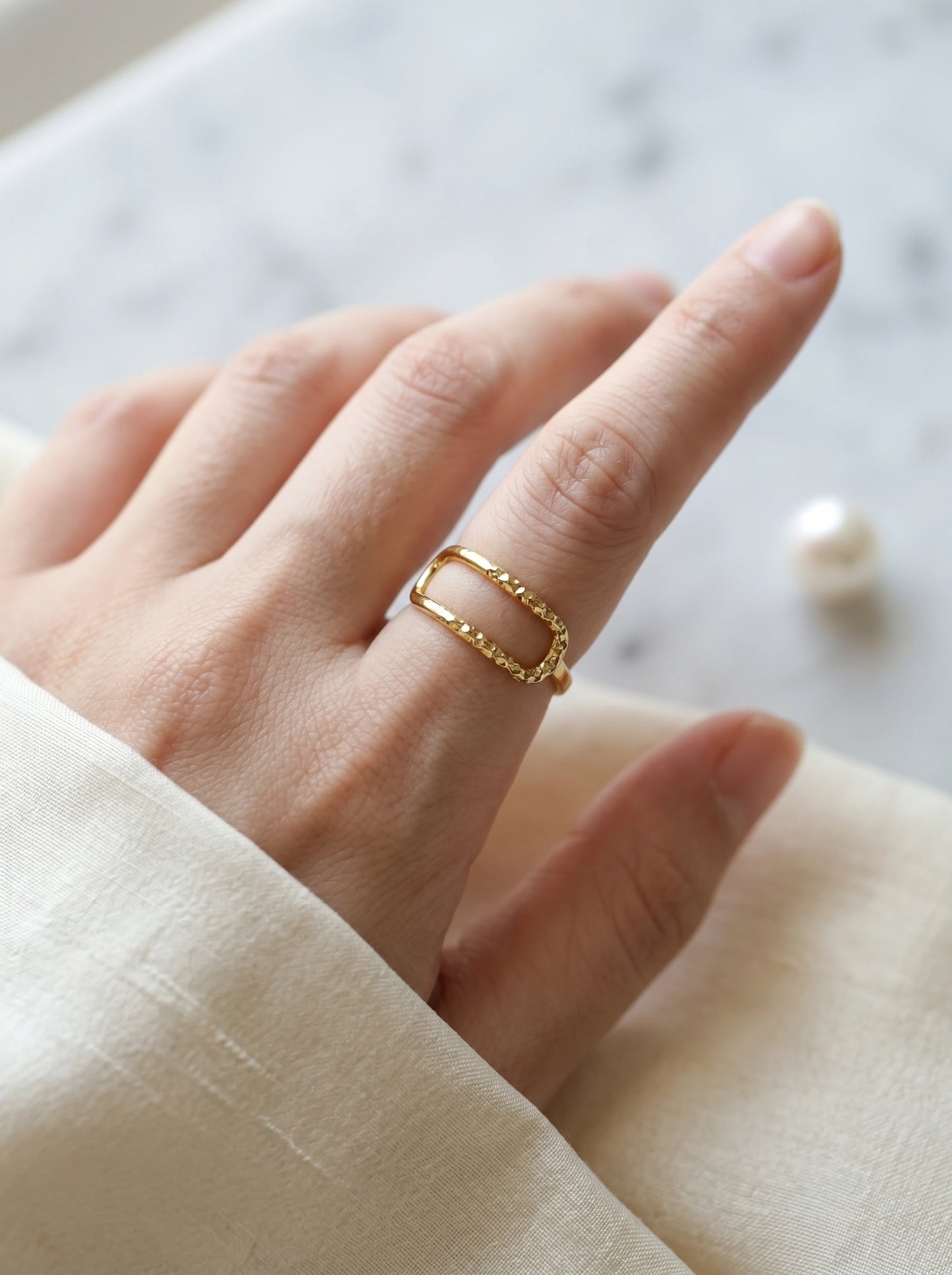 Anya Textured Ring