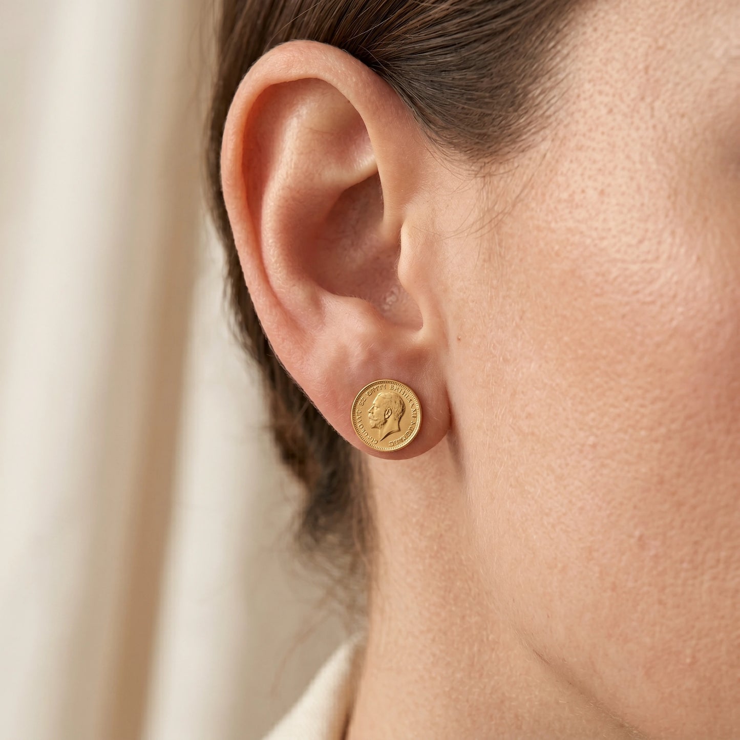 Golden Butterfly Earrings