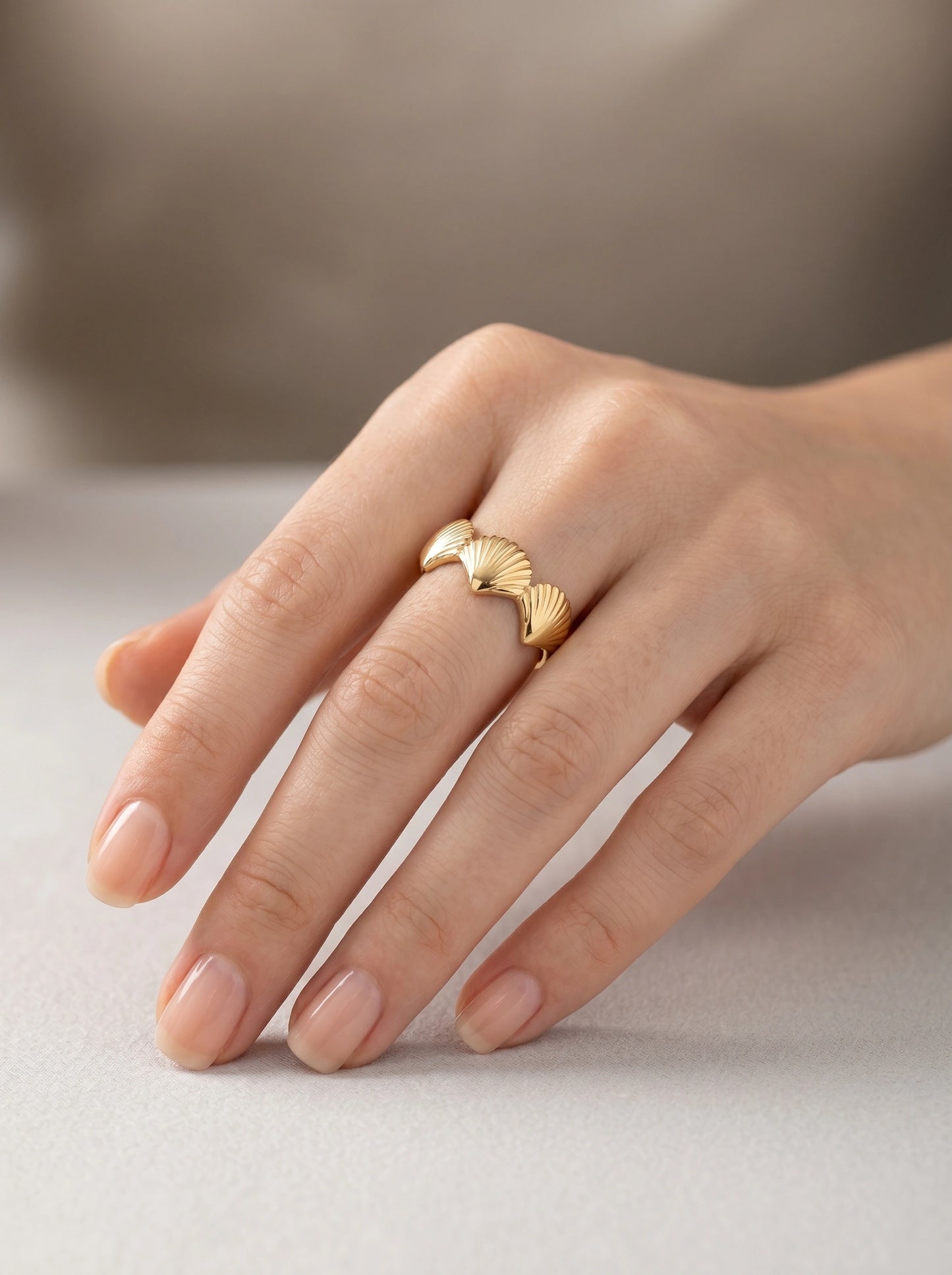 Anya Textured Ring