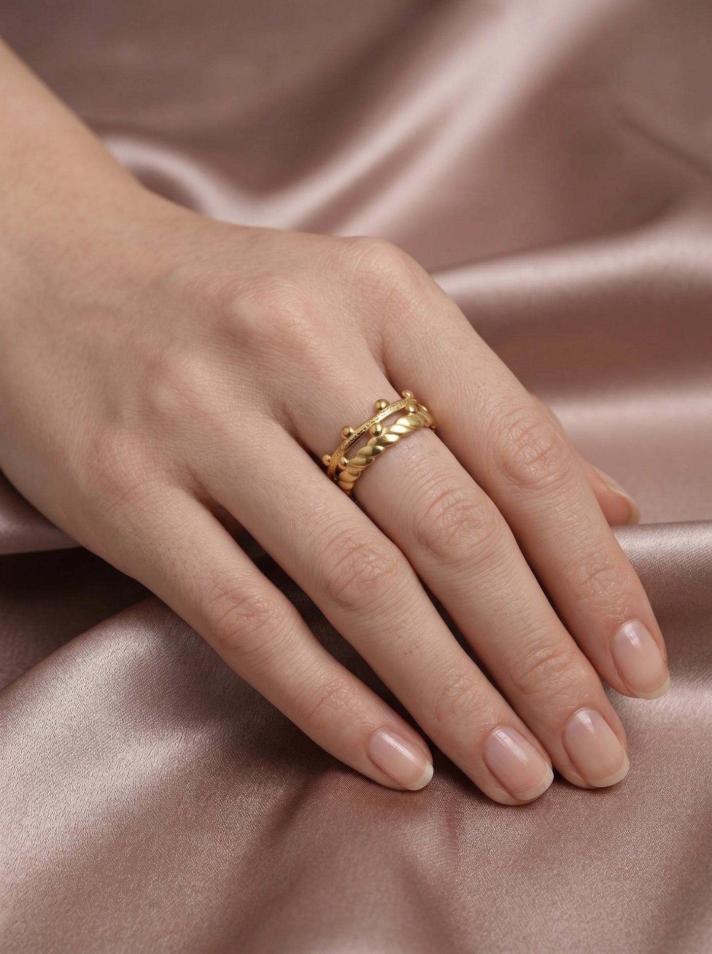 Anya Textured Ring