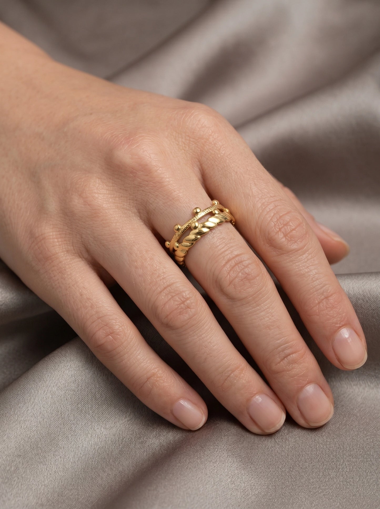 Anya Textured Ring