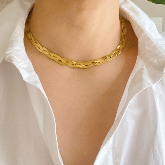 Triple herringbone Necklace
