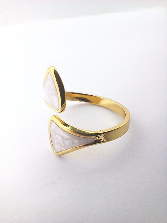 Fan Shaped Open Ring