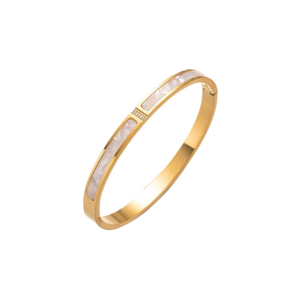 Mother Of Pearl Gold Bracelet