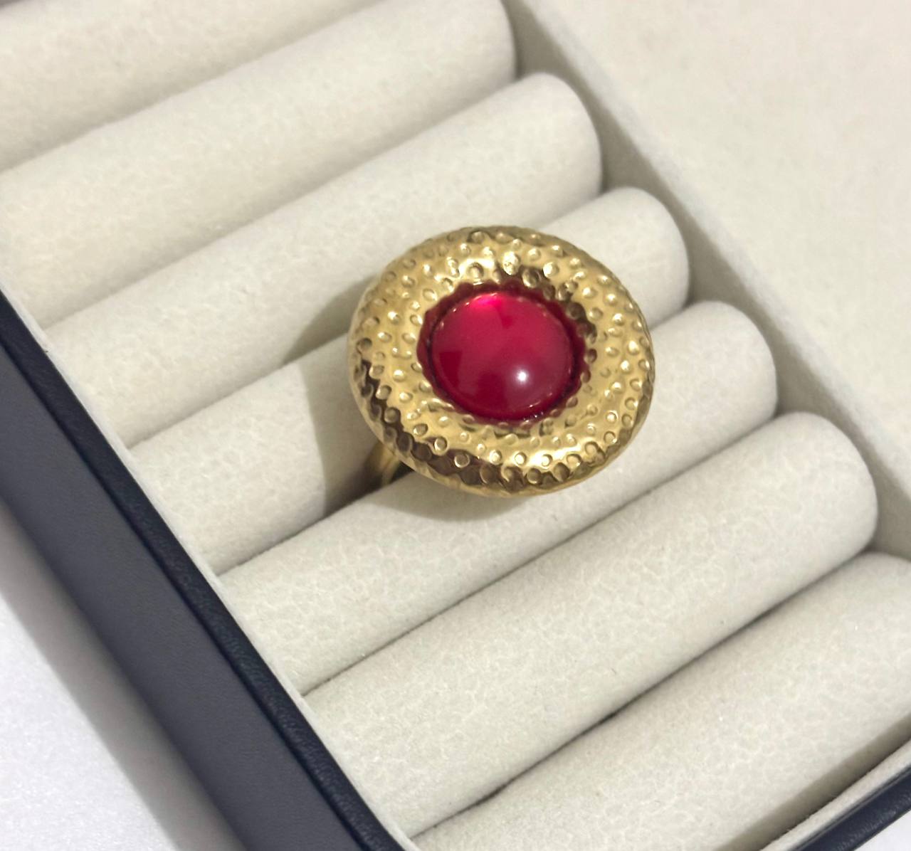 Island Red Stone Ring