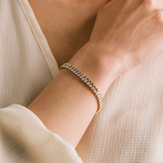 Cubic Zirconia Decor Bracelet